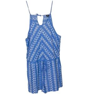 Ann Taylor Embroidered Shorts Romper